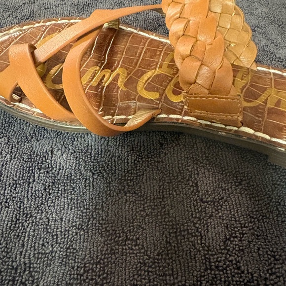 Sam Edelman Brown Garvie Braided Strap Flat Sandals Size 6.5 M - Picture 14 of 15